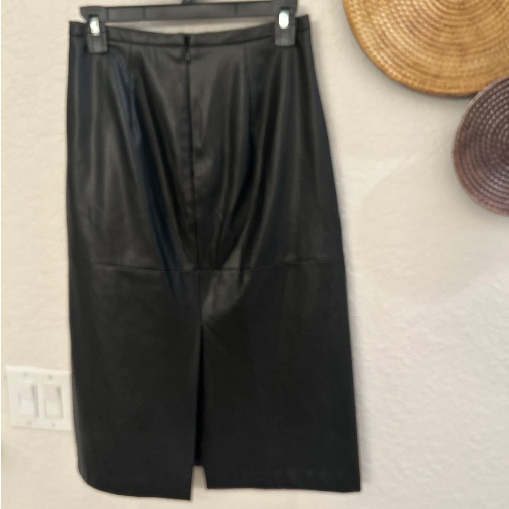 Joe’s black leather skirt size Small - Picture 4 of 6